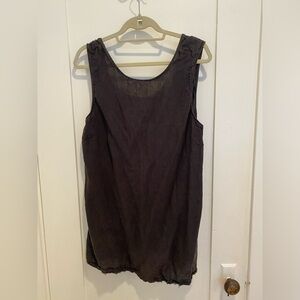 Black Linen Reformation beach cover up